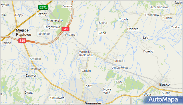 mapa Wróblik Szlachecki, Wróblik Szlachecki na mapie Targeo