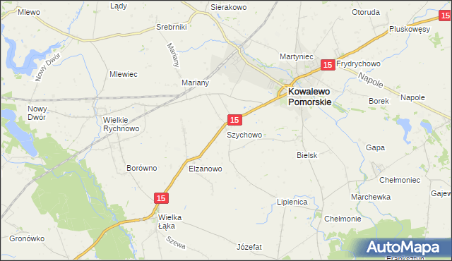 mapa Szychowo, Szychowo na mapie Targeo