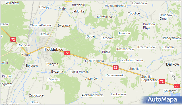 mapa Sworawa Leśniczówka, Sworawa Leśniczówka na mapie Targeo