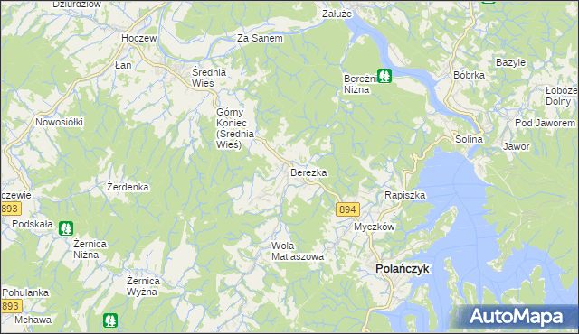 mapa Berezka, Berezka na mapie Targeo