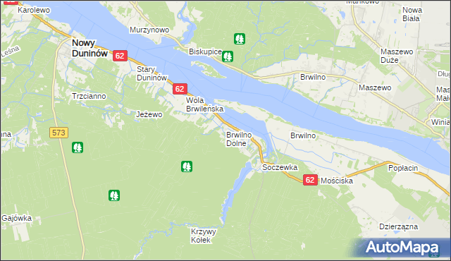 mapa Brwilno Dolne, Brwilno Dolne na mapie Targeo