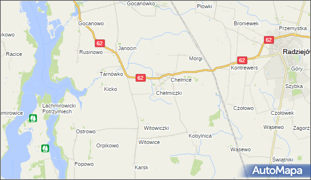 mapa Chełmiczki, Chełmiczki na mapie Targeo