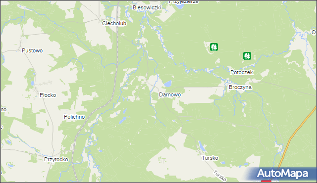 mapa Darnowo gmina Kępice, Darnowo gmina Kępice na mapie Targeo