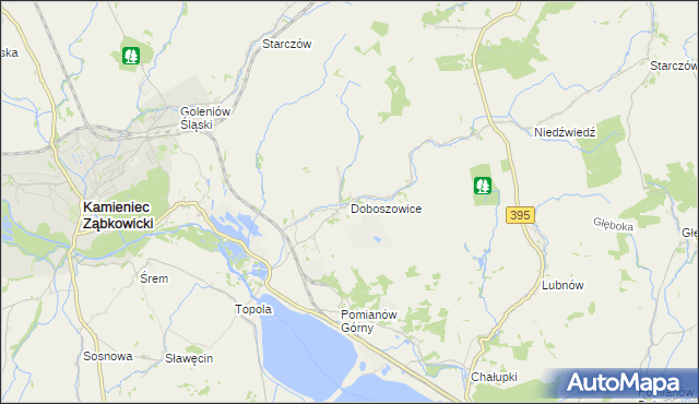mapa Doboszowice, Doboszowice na mapie Targeo
