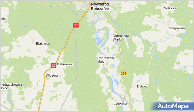 mapa Dobroszów Mały, Dobroszów Mały na mapie Targeo