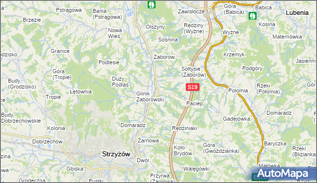 mapa Glinik Charzewski, Glinik Charzewski na mapie Targeo