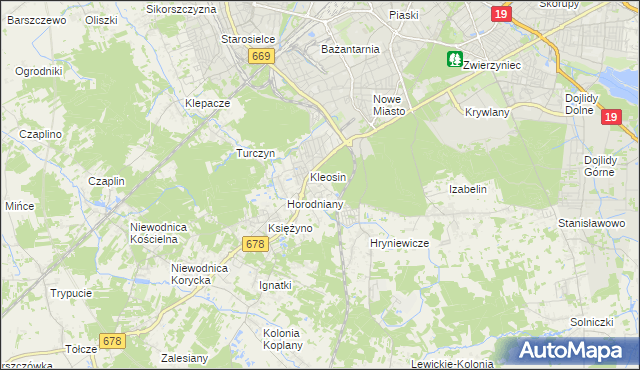 mapa Ignatki-Osiedle, Ignatki-Osiedle na mapie Targeo