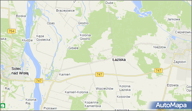 mapa Janiszów gmina Łaziska, Janiszów gmina Łaziska na mapie Targeo