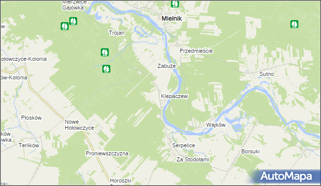 mapa Klepaczew, Klepaczew na mapie Targeo