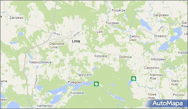 mapa Kobylasz, Kobylasz na mapie Targeo