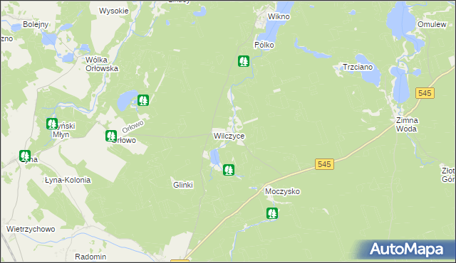 mapa Koniuszyn, Koniuszyn na mapie Targeo