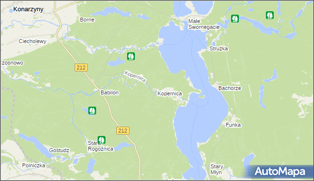 mapa Kopernica, Kopernica na mapie Targeo