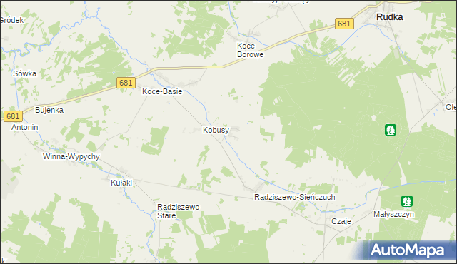 mapa Łempice gmina Ciechanowiec, Łempice gmina Ciechanowiec na mapie Targeo