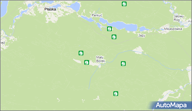 mapa Mały Borek, Mały Borek na mapie Targeo