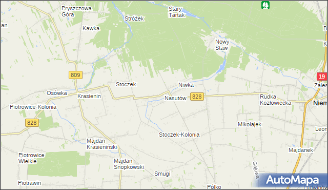 mapa Nasutów, Nasutów na mapie Targeo