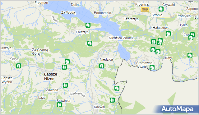 mapa Niedzica, Niedzica na mapie Targeo