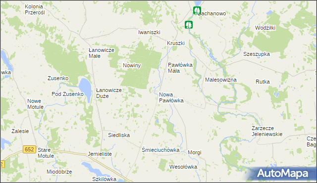 mapa Nowa Pawłówka, Nowa Pawłówka na mapie Targeo