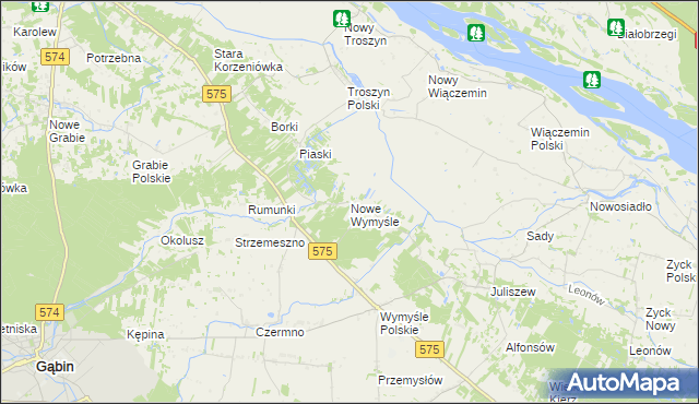 mapa Nowe Wymyśle, Nowe Wymyśle na mapie Targeo