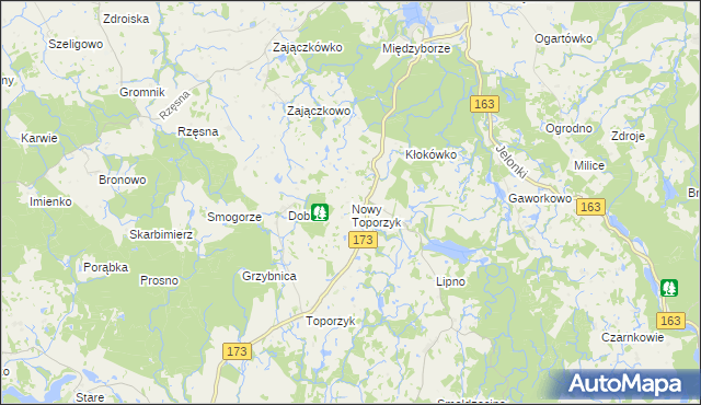 mapa Nowy Toporzyk, Nowy Toporzyk na mapie Targeo