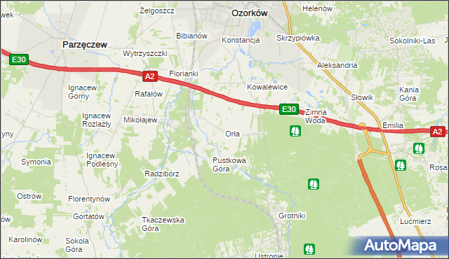 mapa Orła, Orła na mapie Targeo