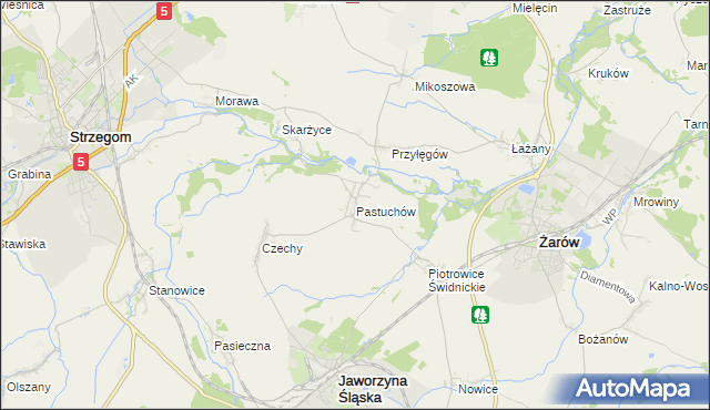 mapa Pastuchów, Pastuchów na mapie Targeo