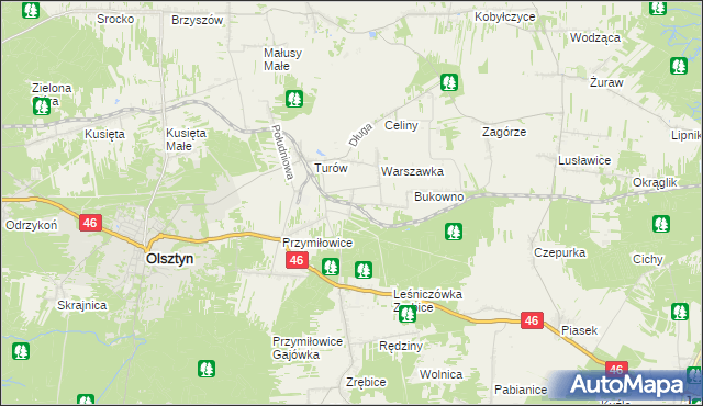 mapa Przymiłowice-Podgrabie, Przymiłowice-Podgrabie na mapie Targeo