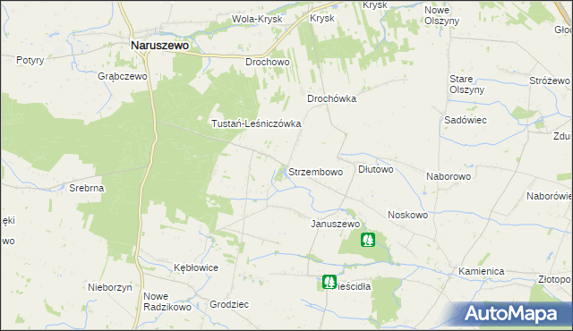 mapa Strzembowo, Strzembowo na mapie Targeo