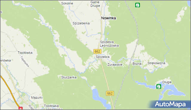 mapa Szczebra, Szczebra na mapie Targeo