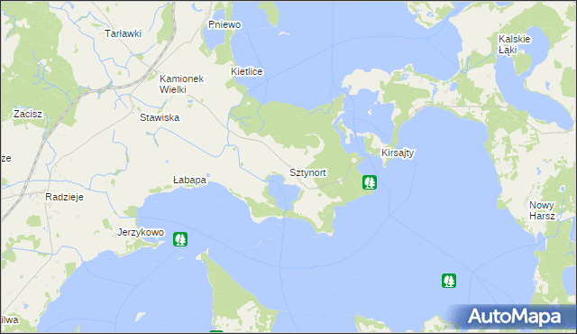 mapa Sztynort, Sztynort na mapie Targeo