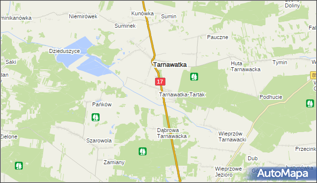 mapa Tarnawatka-Tartak, Tarnawatka-Tartak na mapie Targeo