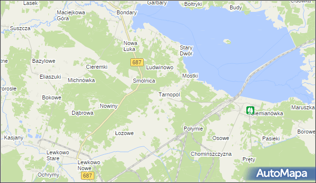 mapa Tarnopol, Tarnopol na mapie Targeo