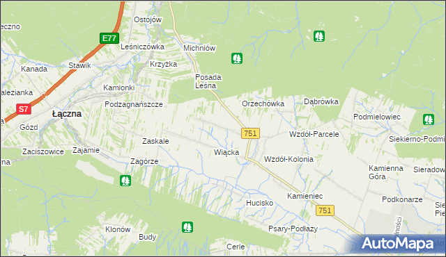 mapa Wzdół Rządowy, Wzdół Rządowy na mapie Targeo