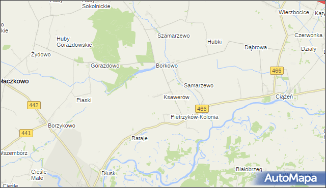 mapa Ksawerów gmina Pyzdry, Ksawerów gmina Pyzdry na mapie Targeo