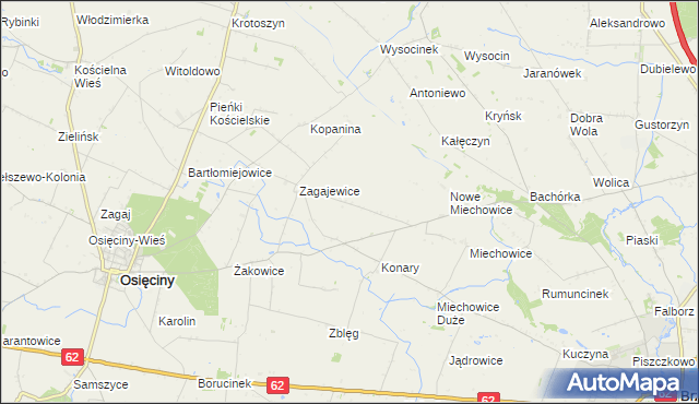 mapa Lekarzewice, Lekarzewice na mapie Targeo