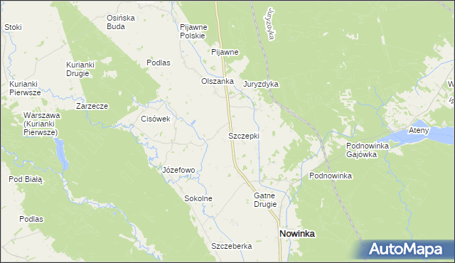 mapa Szczepki, Szczepki na mapie Targeo