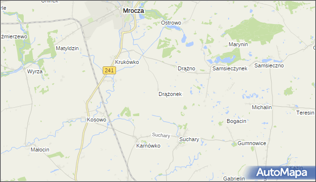 mapa Drążonek, Drążonek na mapie Targeo