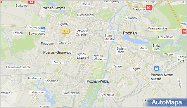 mapa Rynek Wildecki, Rynek Wildecki na mapie Targeo