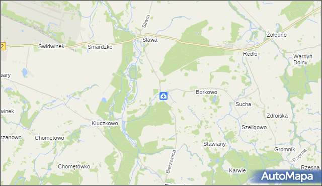 mapa Cieszeniewo, Cieszeniewo na mapie Targeo