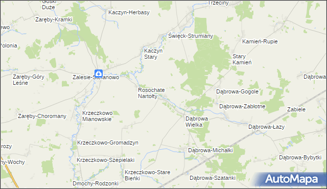 mapa Dąbrowa-Cherubiny, Dąbrowa-Cherubiny na mapie Targeo