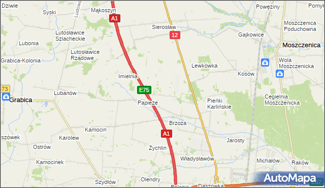 mapa Doły Brzeskie, Doły Brzeskie na mapie Targeo