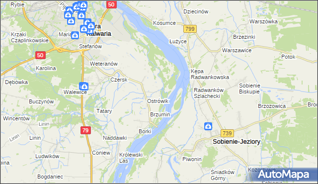 mapa Kępa Radwankowska, Kępa Radwankowska na mapie Targeo