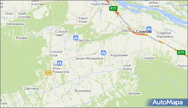 mapa Małocice, Małocice na mapie Targeo