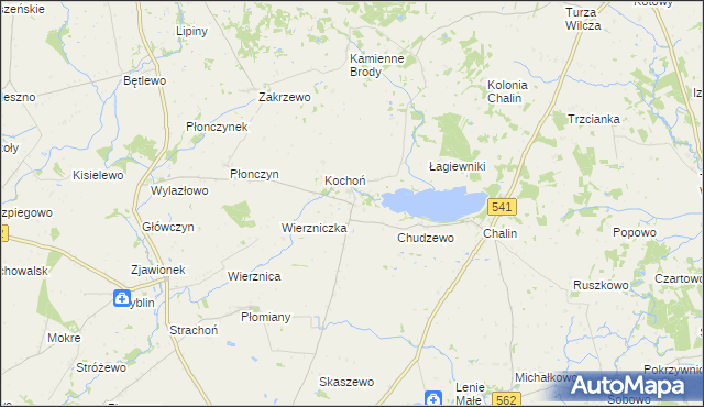 mapa Mokowo, Mokowo na mapie Targeo