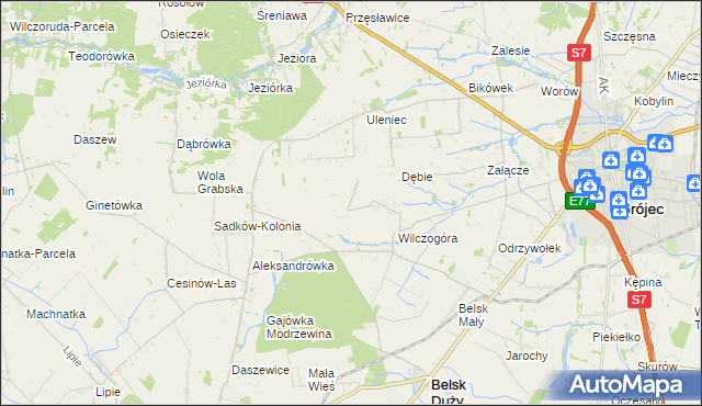 mapa Sadków Duchowny, Sadków Duchowny na mapie Targeo