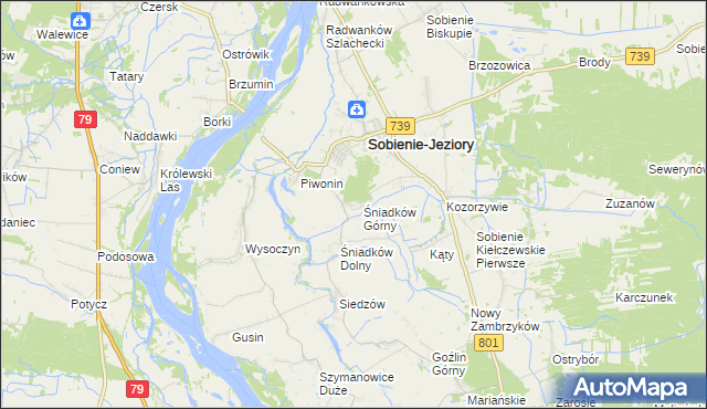 mapa Śniadków Górny A, Śniadków Górny A na mapie Targeo