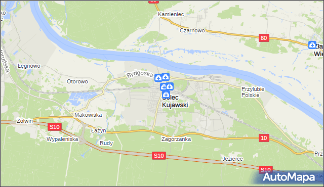 mapa Solec Kujawski, Solec Kujawski na mapie Targeo