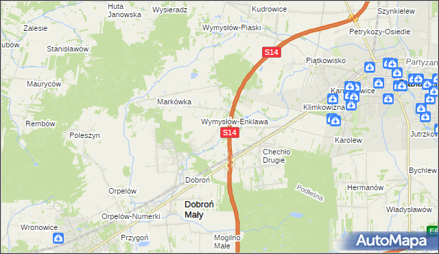 mapa Szczerki, Szczerki na mapie Targeo