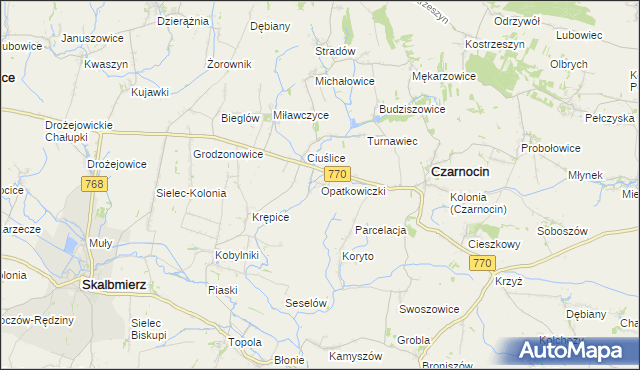 mapa Opatkowiczki, Opatkowiczki na mapie Targeo