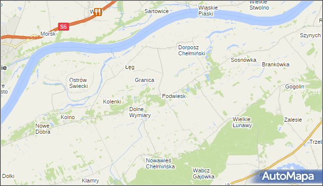 mapa Podwiesk, Podwiesk na mapie Targeo