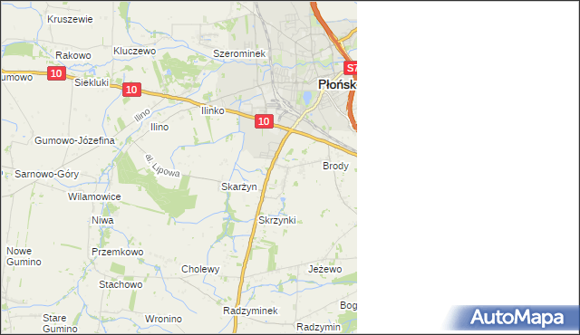 mapa Bońki, Bońki na mapie Targeo